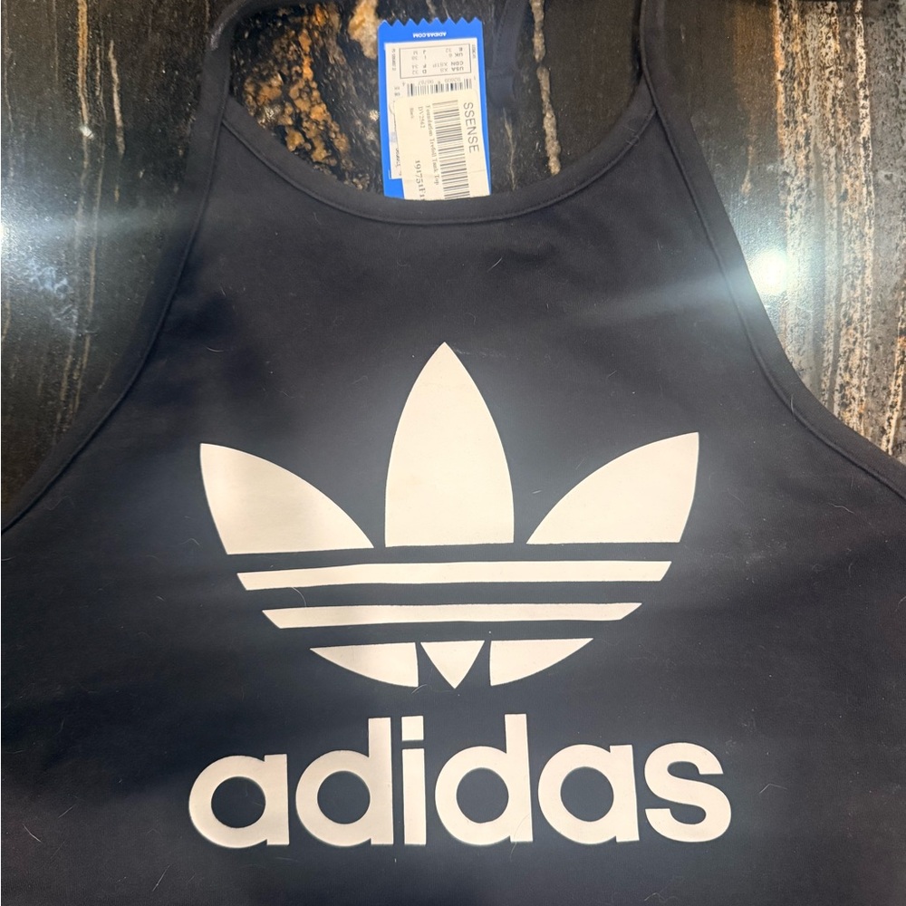 Adidas Classic Black Sleeveless Top